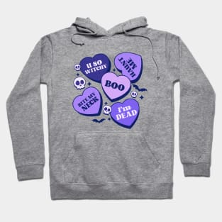 Halloween Candy Hearts Hoodie